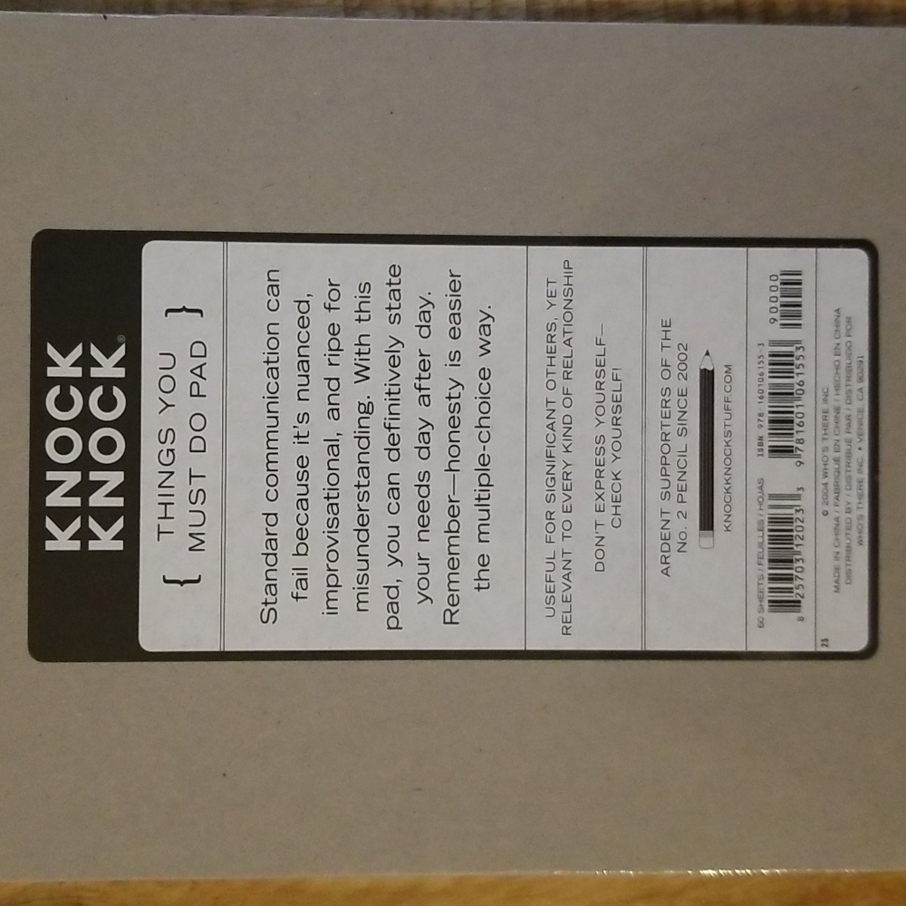 Knock Knock “Things You Must Do To Make Me Happy” Note Pad - Picture 5 of 6